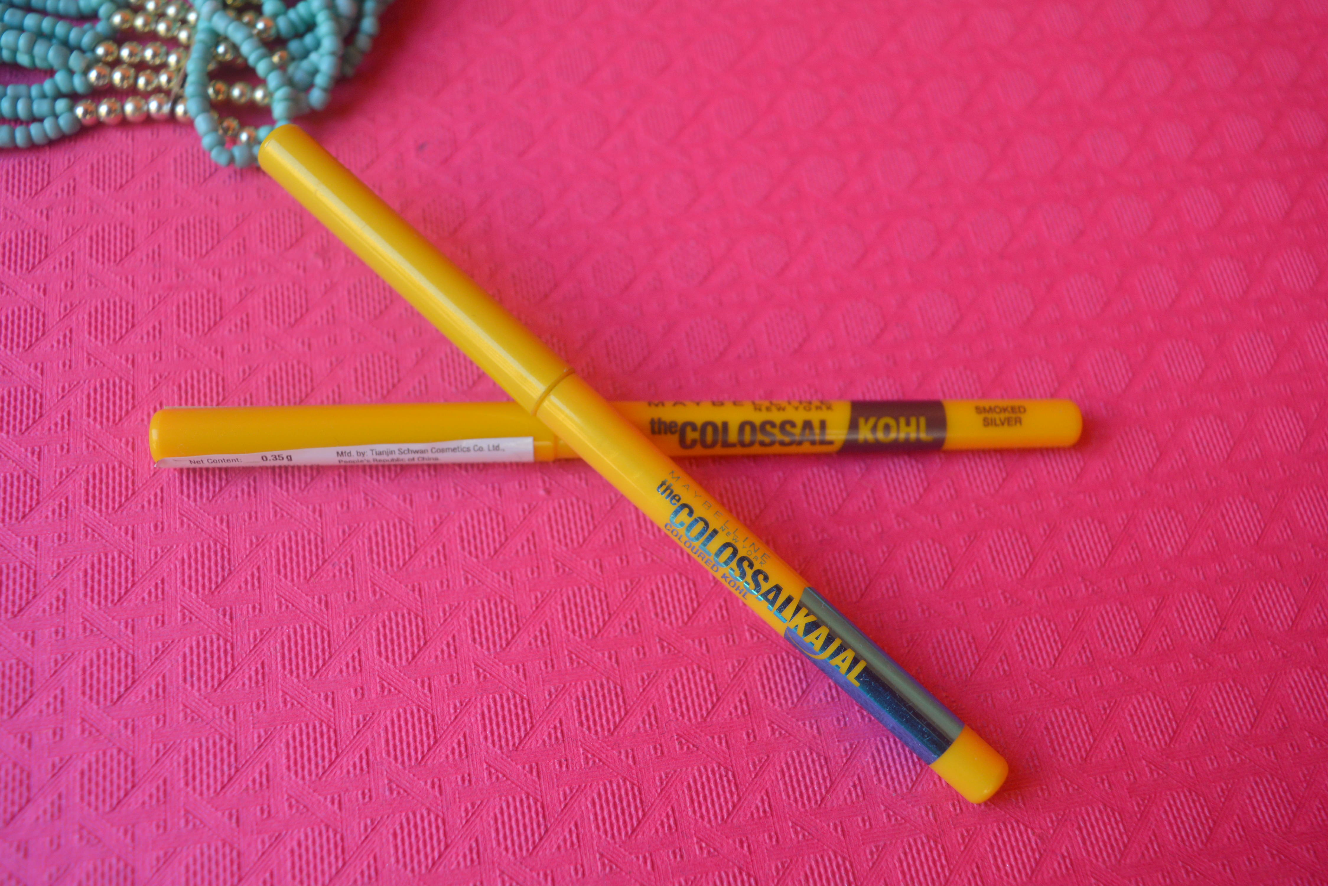 Maybelline Colossal Kohl Kajal - Turquoise & Smoked Silver | Review