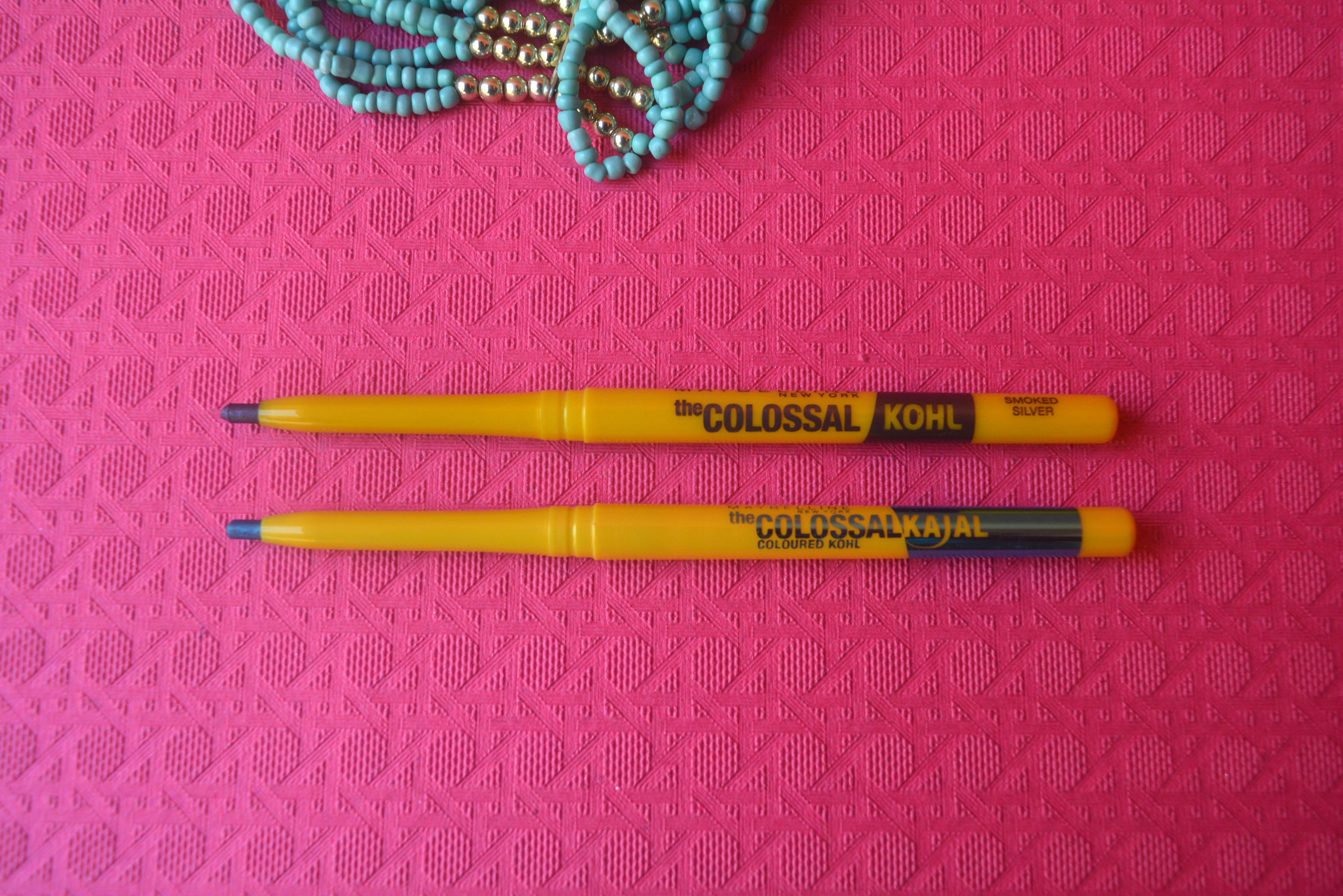 Maybelline Colossal Kohl Kajal - Turquoise & Smoked Silver | Review