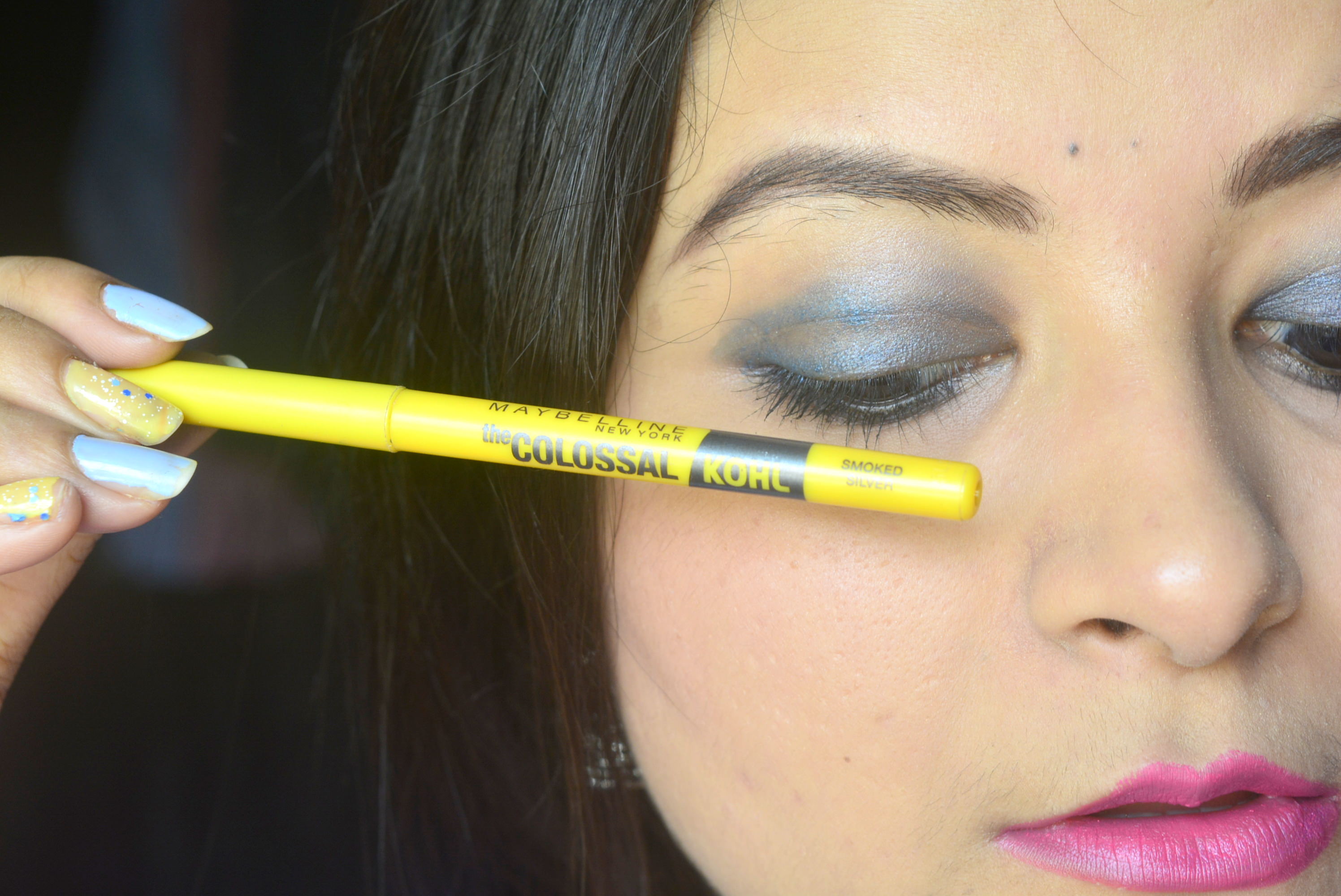 Maybelline Colossal Kohl Kajal - Turquoise & Smoked Silver | Review