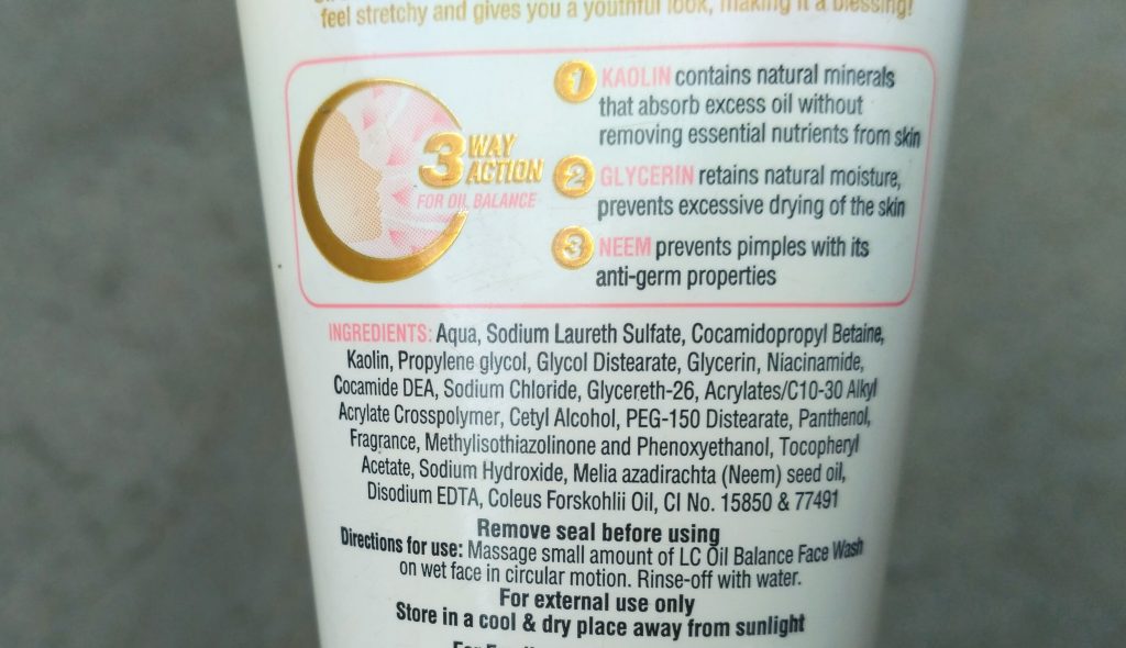 Lacto Calamine Oil Balance Face Wash | Review