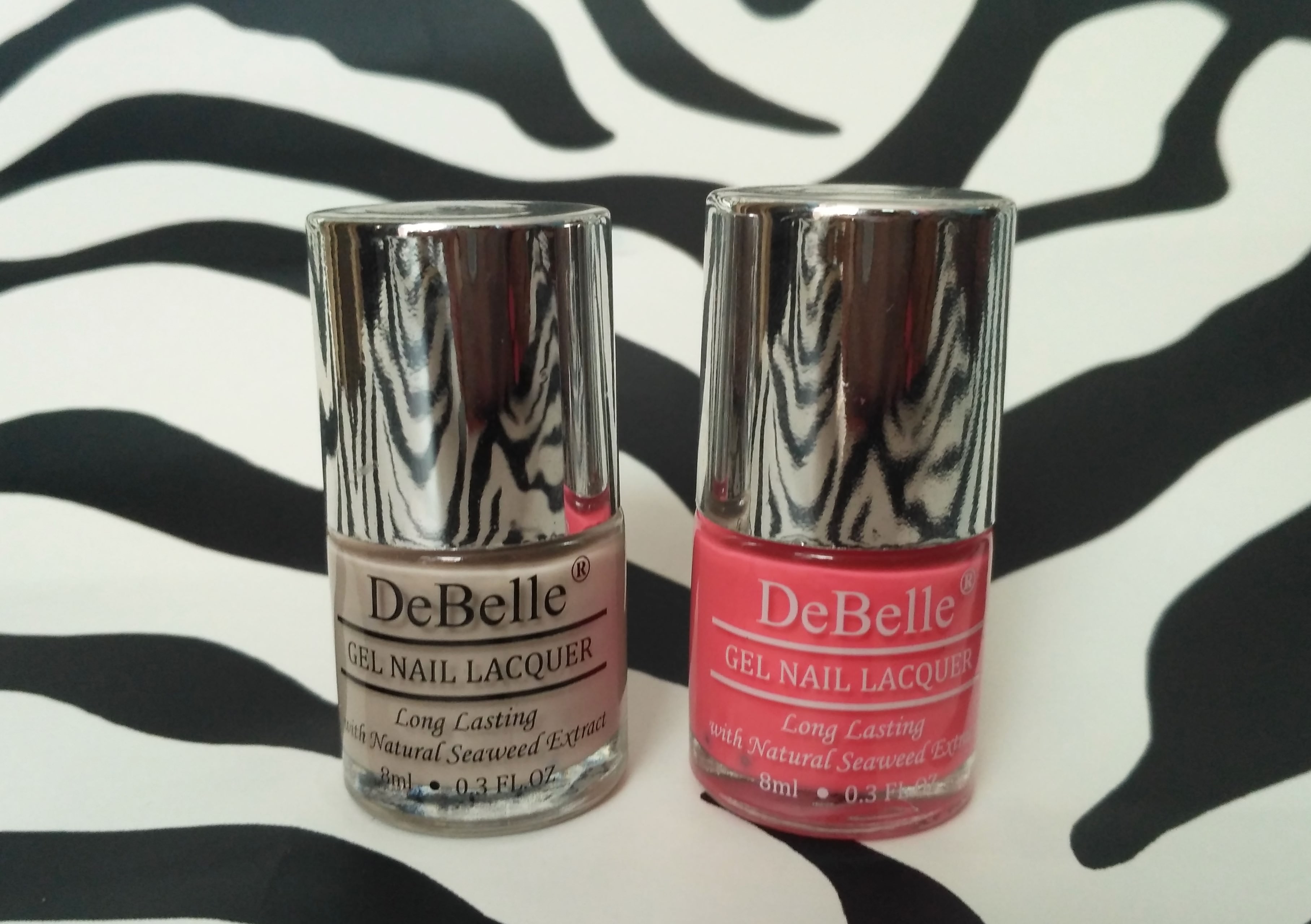 DeBelle Gel Nail Lacquer Natural Blush & Bebe Kiss | Review