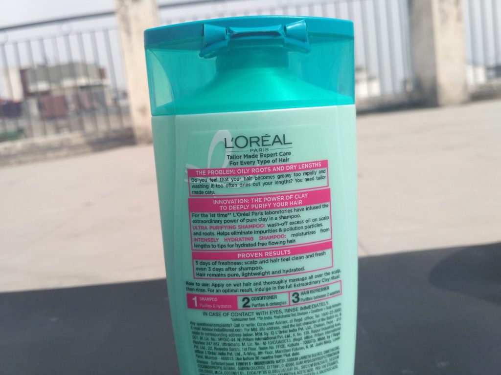 Loreal Paris Extraordinary Clay Shampoo Review 4370