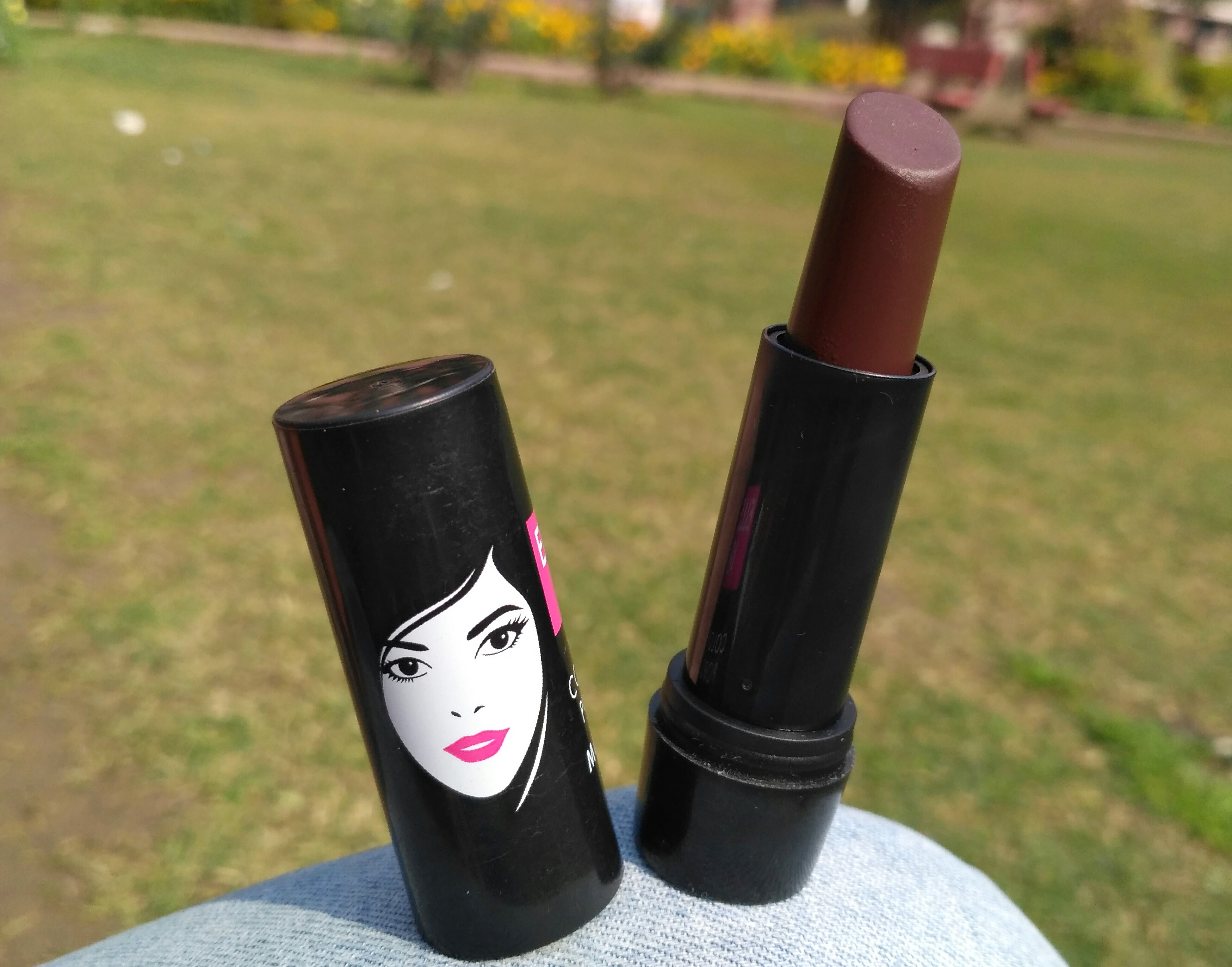 Elle 18 Color Pops Matte Lipstick Belgian Brown Review