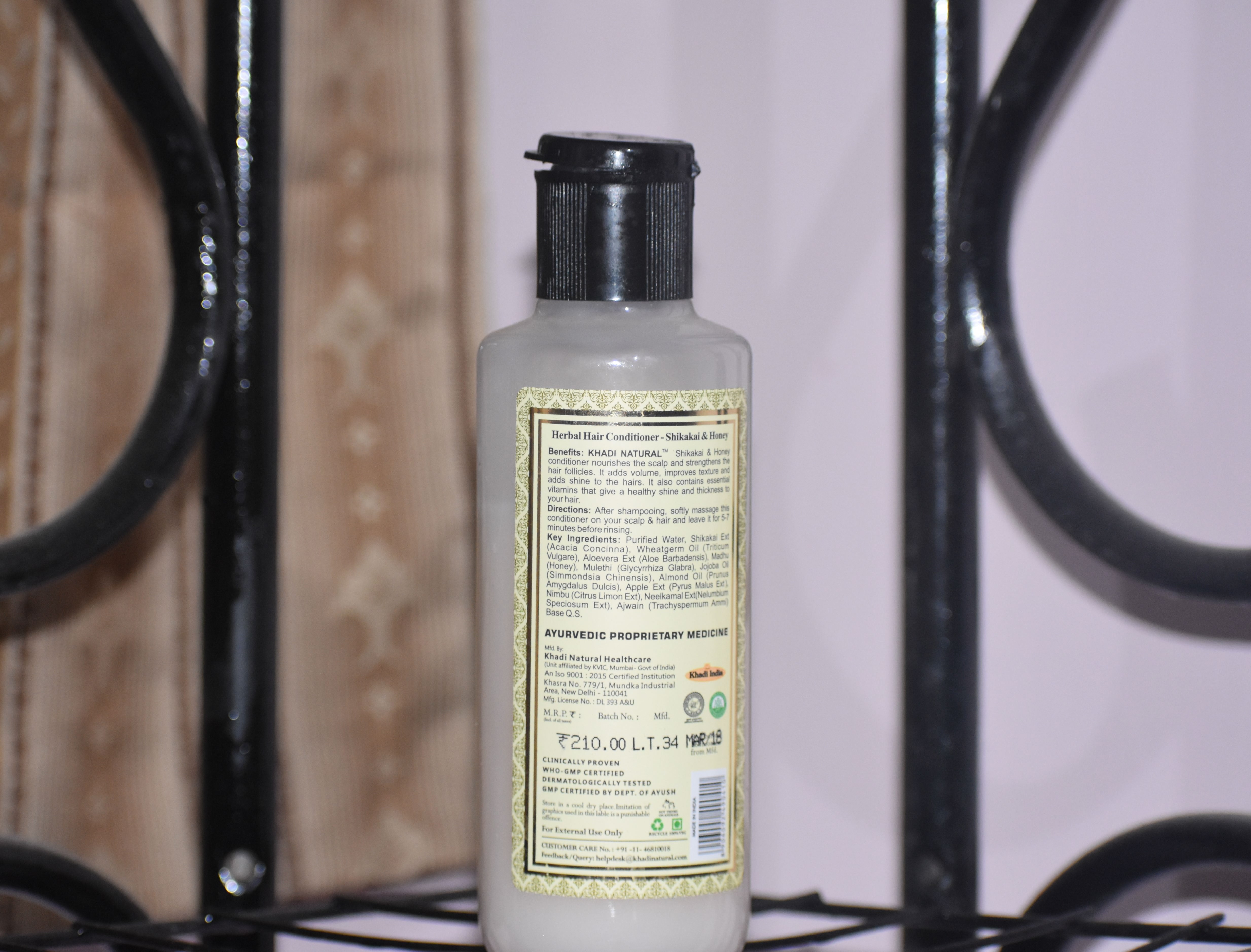 Khadi Natural Shikakai & Honey Herbal Hair Conditioner Review