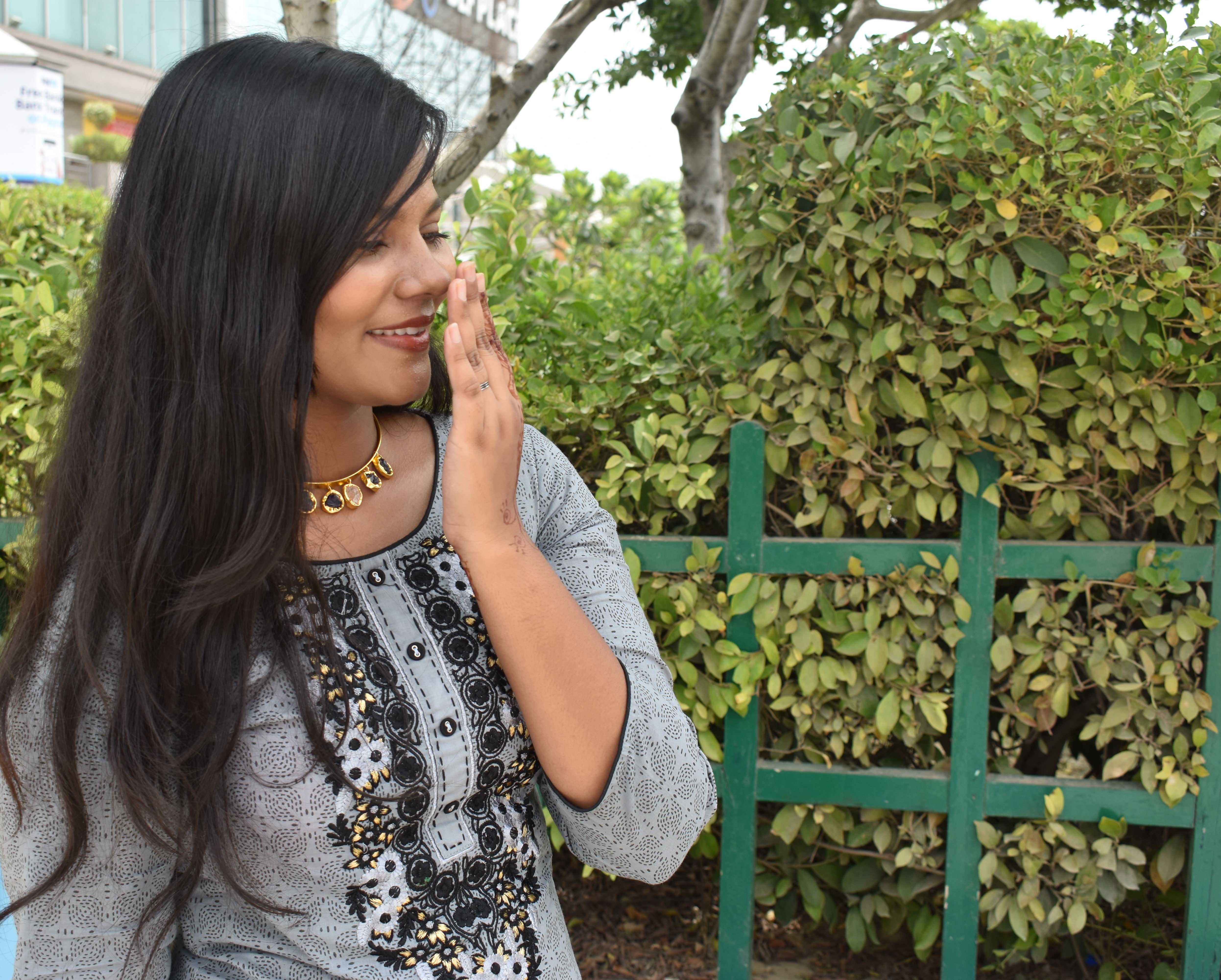 Outfit of The Day - Grey All The Way! Celebrating Eid 2018