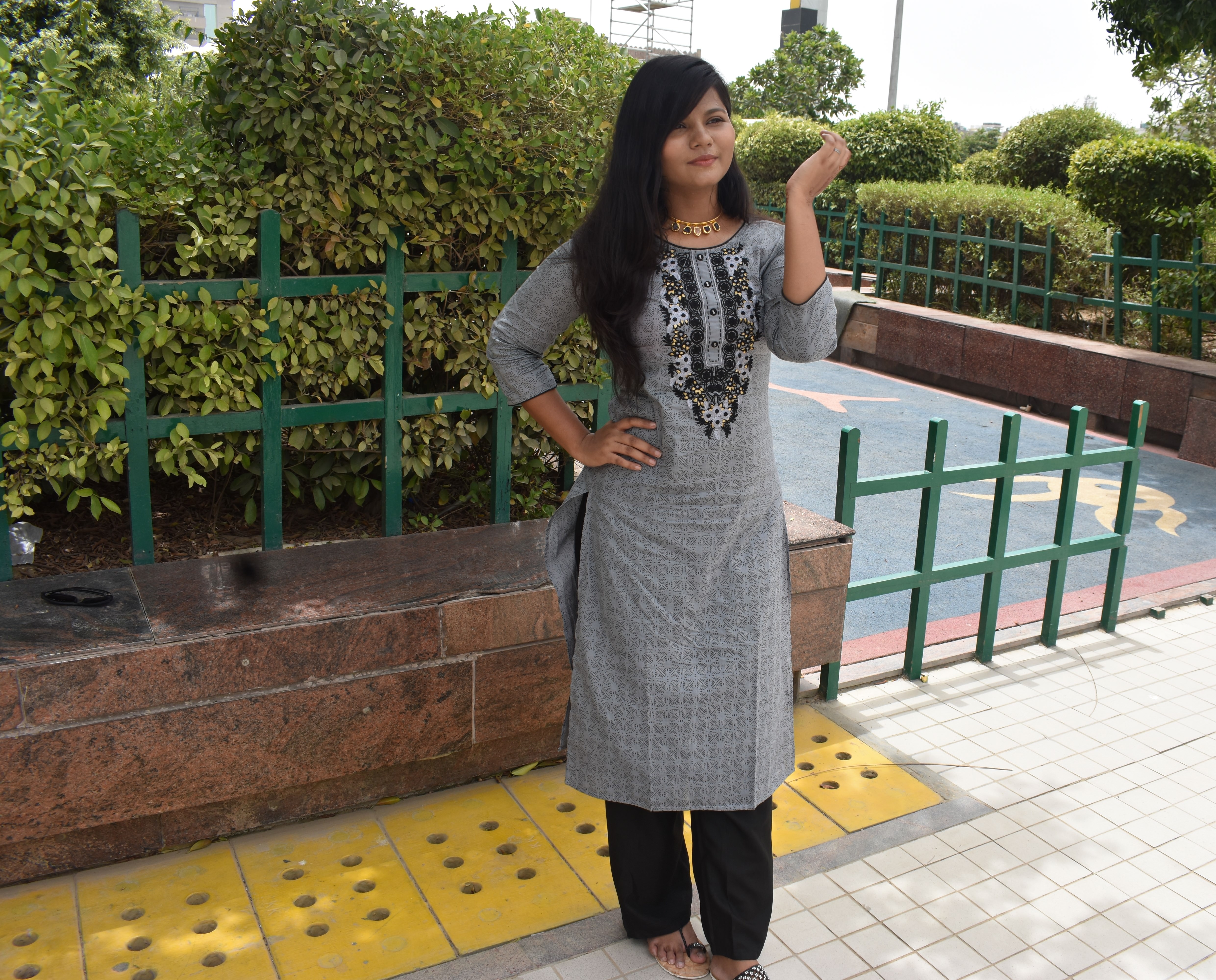 Outfit of The Day - Grey All The Way! Celebrating Eid 2018