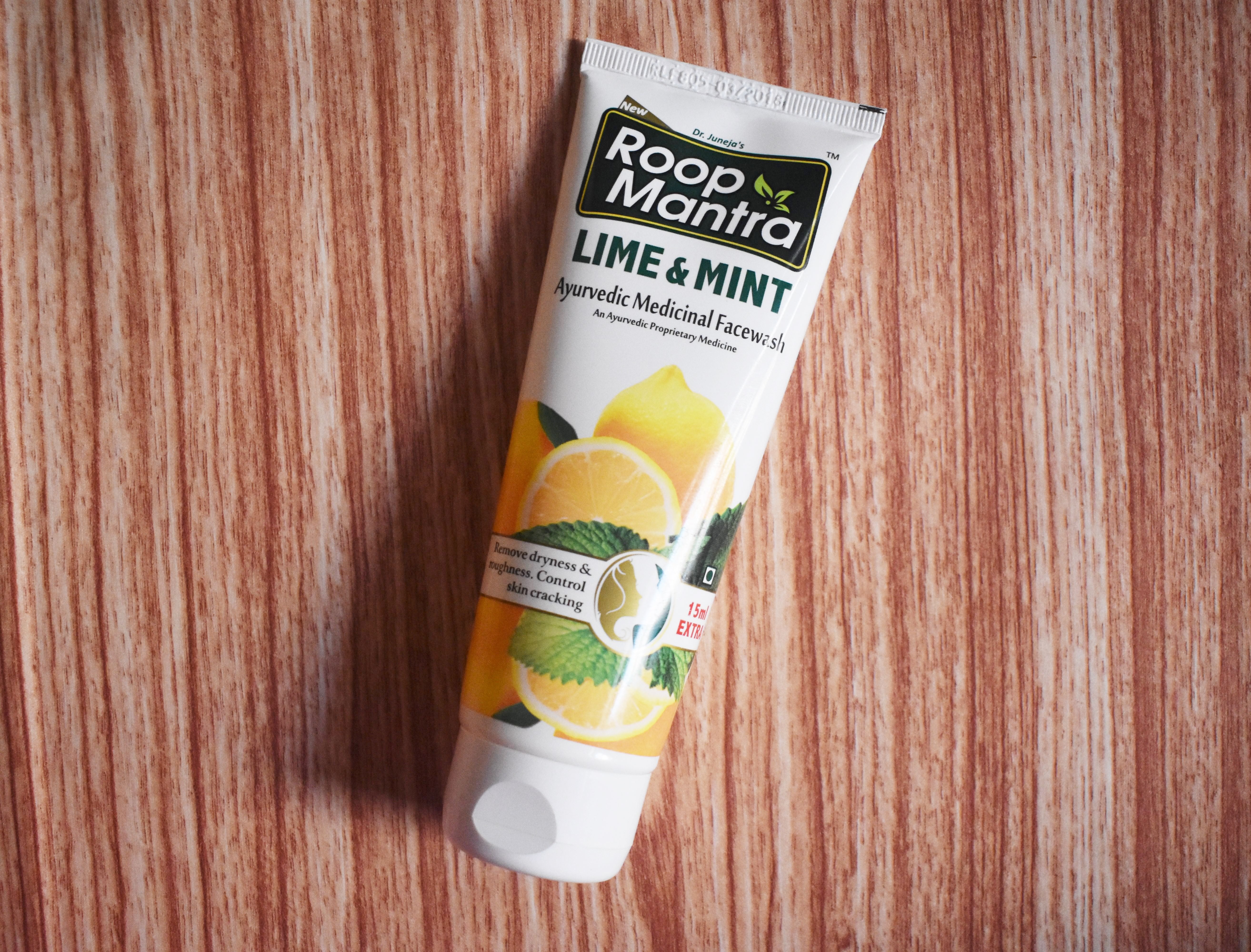 Roop Mantra Ayurvedic Medicinal Face Wash Review lime & mint