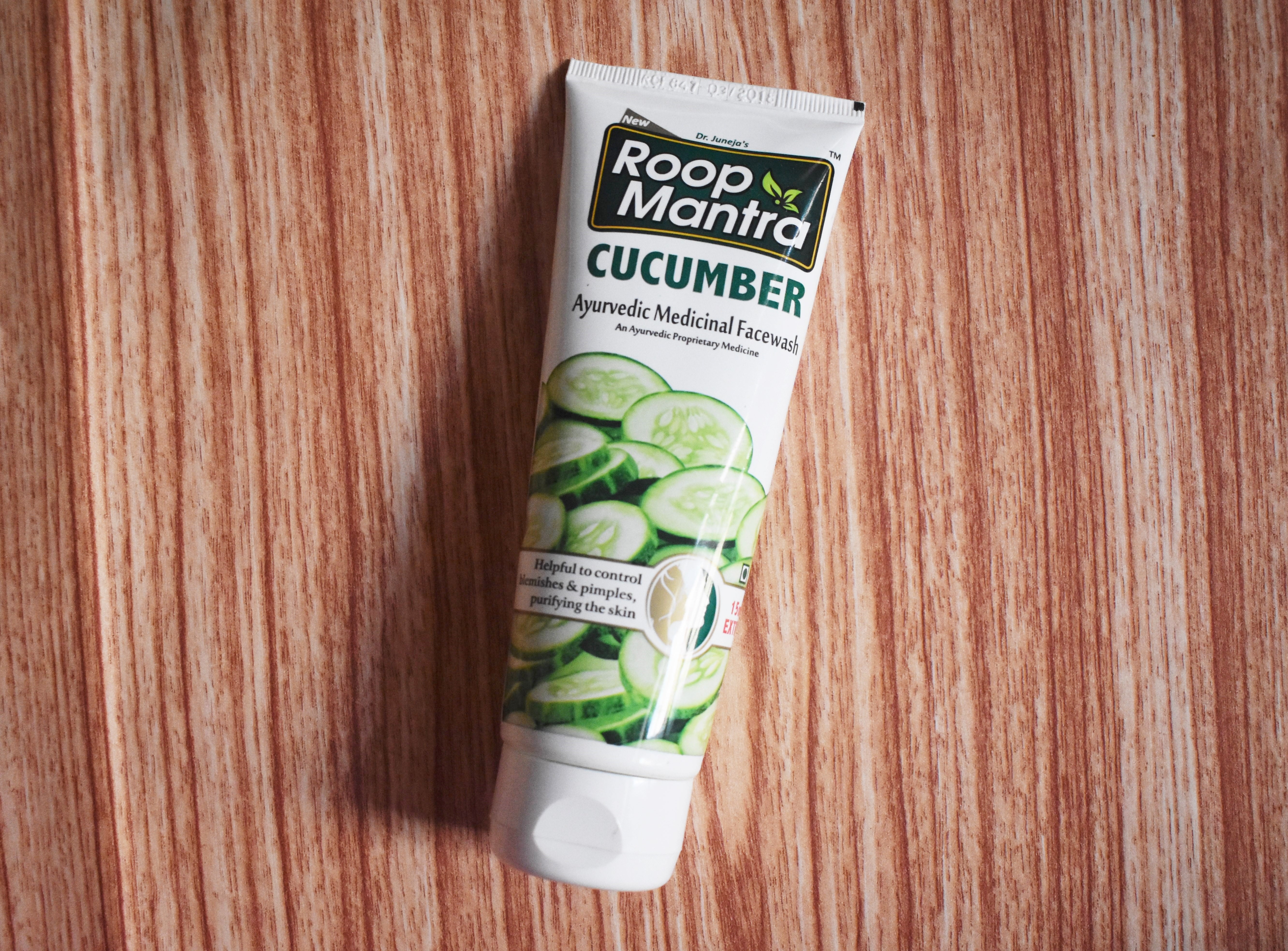 Roop Mantra Ayurvedic Medicinal Face Wash Review cucumber