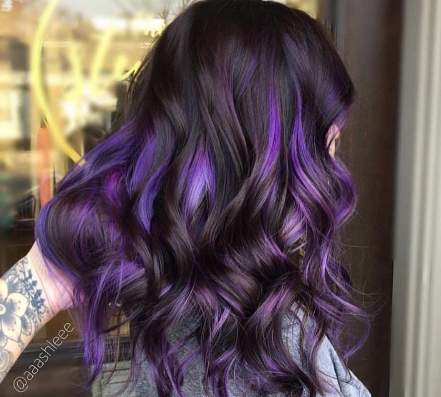 30 Stunning Black and Purple Hair Ideas Trending In 2023 – Hairstyle Camp