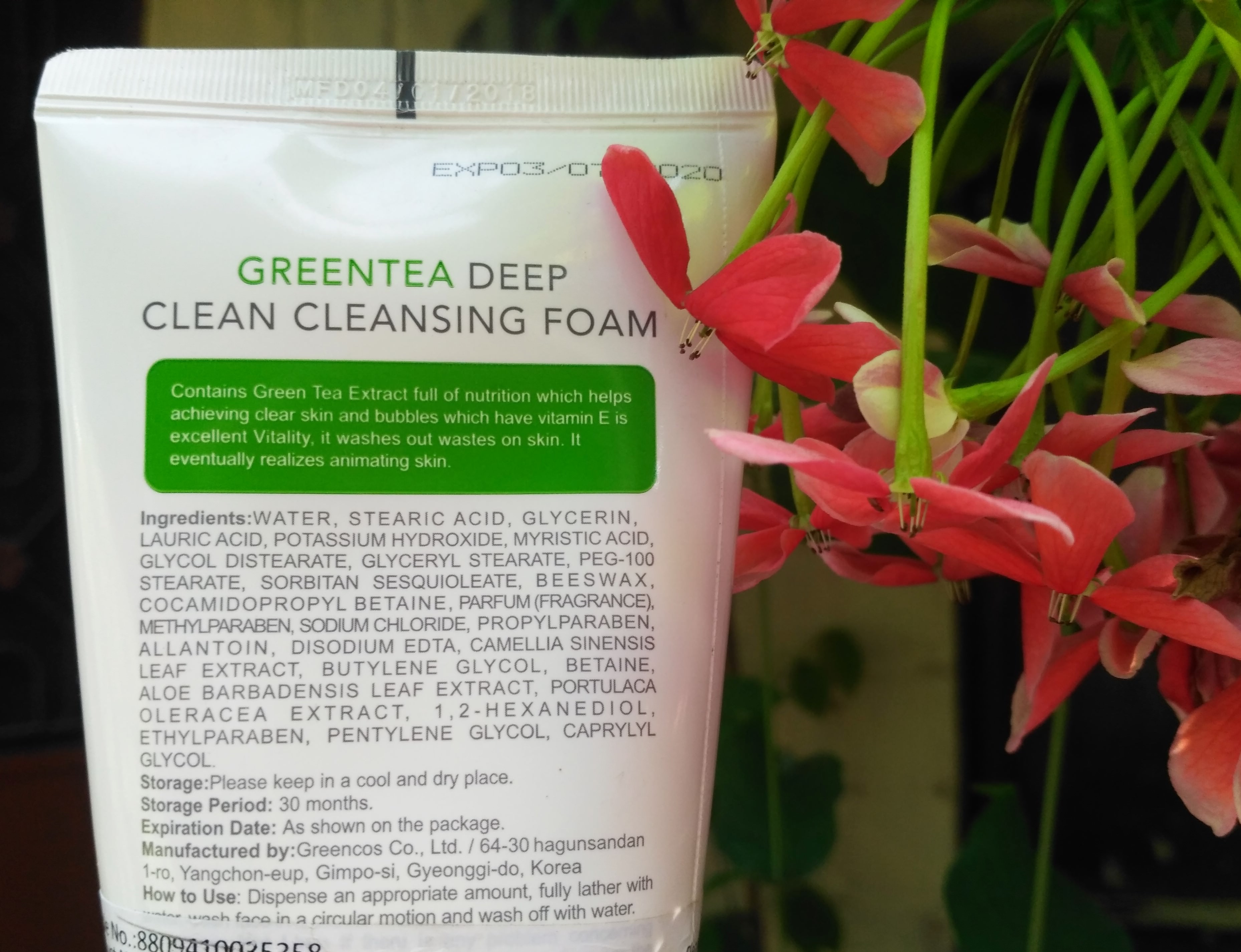 Miniso Green Tea Deep Cleansing Foam Face Wash Review