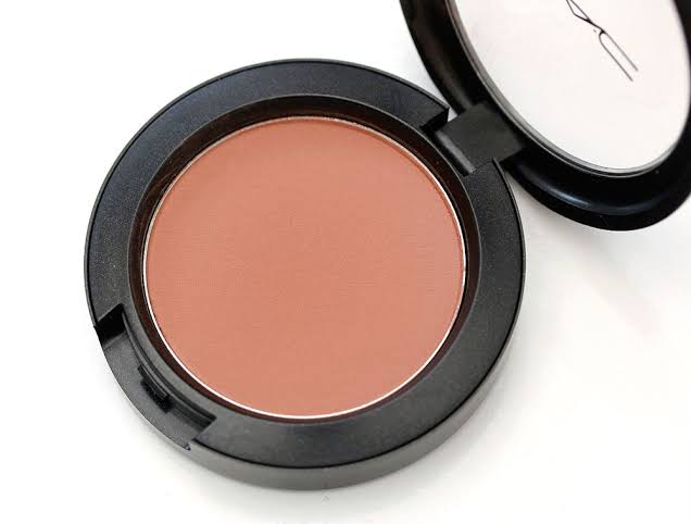 mac peaches blush on dark skin