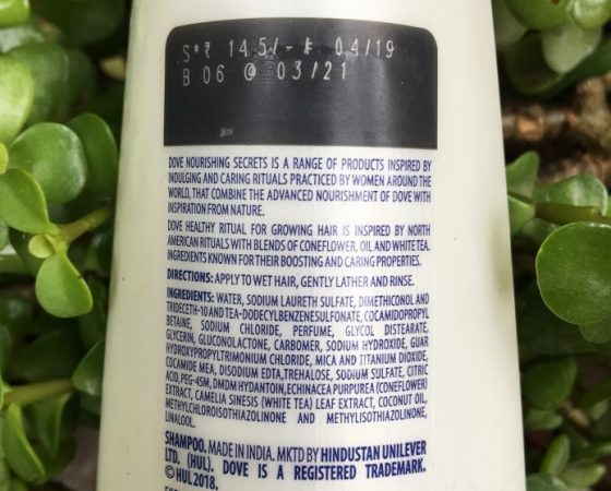 Dove Healthy Ritual For Growing Hair Shampoo Review 9992