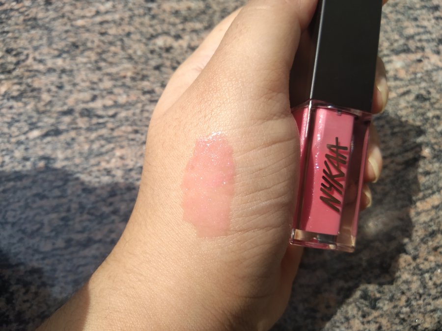 Nykaa Gloss It Up High Shine Lip Gloss Review Sweet Angel