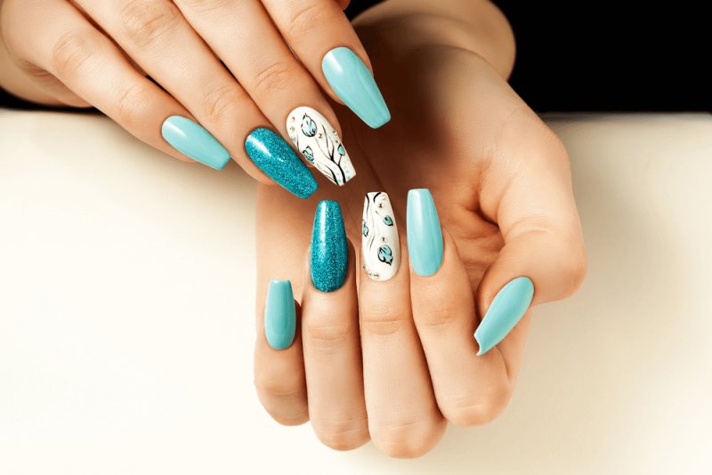 5. "10 Must-Try Acrylic Coffin Nail Designs for a Trendy Look" - wide 5