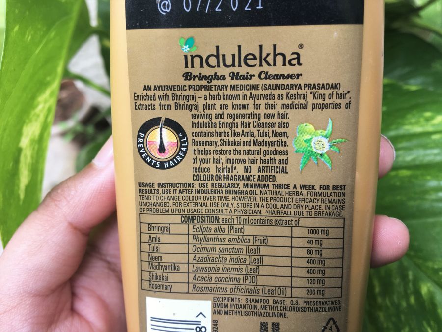 Indulekha Bringha Hair Cleanser Shampoo Review