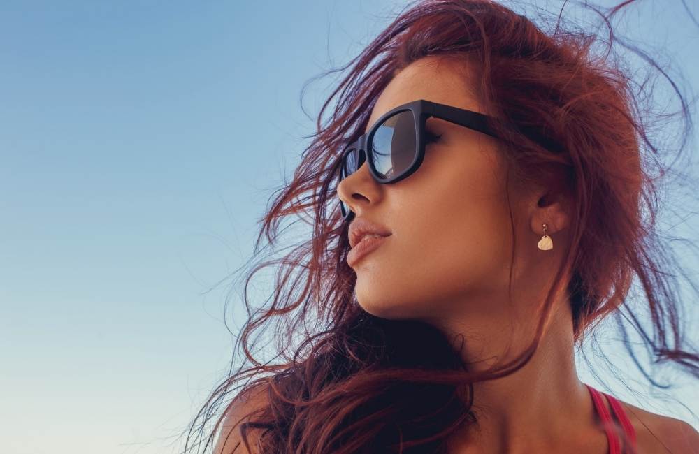 Shopping IGnaef Polarized Sunglasses for Women Fishing Rhinestone Women Sunglasses 100% UV400 Protection for Driving 
