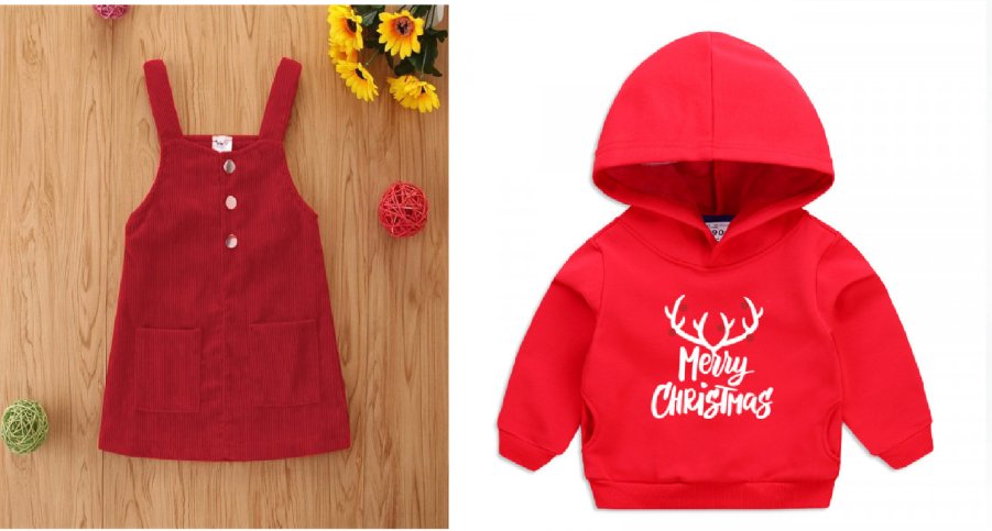 Corduroy Skirt Overalls + Christmas Hoodies