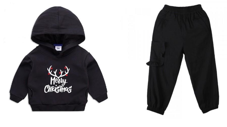 Toddler Girl Christmas Hoodies and Sweatpants