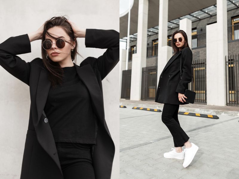 All black casual outfits for outlet ladies