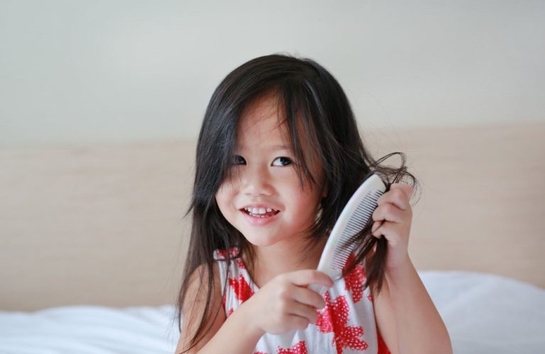 A clean, bright image displaying a range of kid-friendly, baby-friendly hair care products available in sets, emphasizing family-friendly branding, reassuring labels, clear usage guidance, and suitable textures.