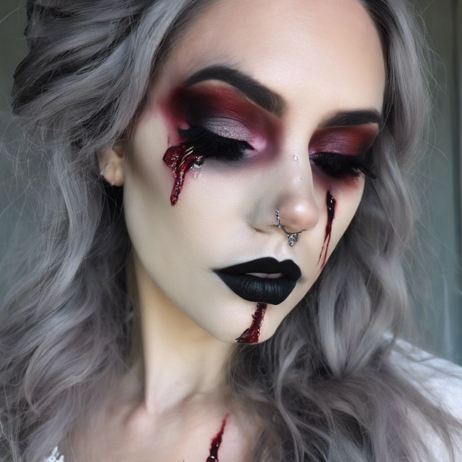 gothic halloween makeup