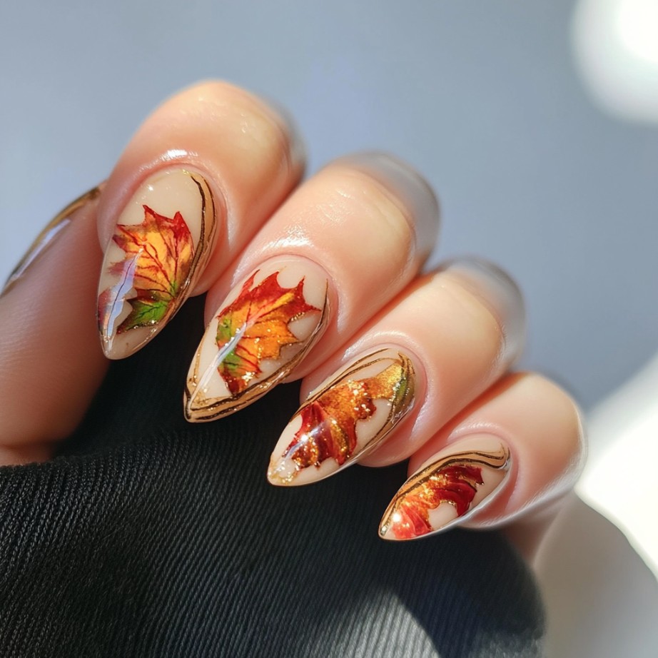 cute thanksgiving nails ideas