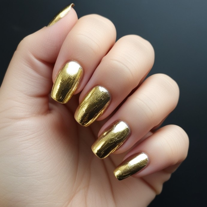 simple gold foil accents