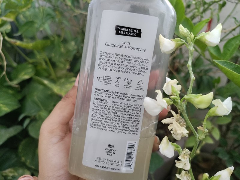 Anomaly Gentle Shampoo price and ingredients