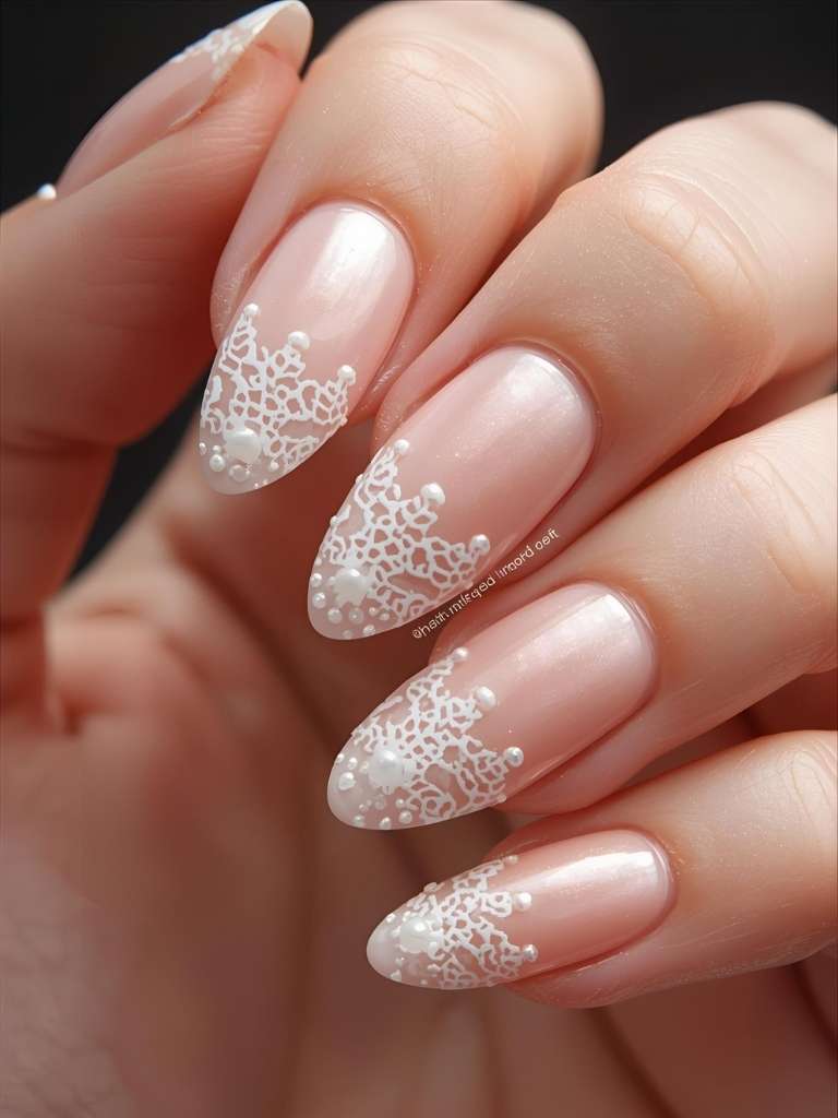 Ethereal Lace Nails