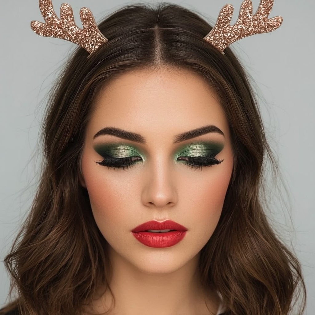 Classic Christmas Makeup Look