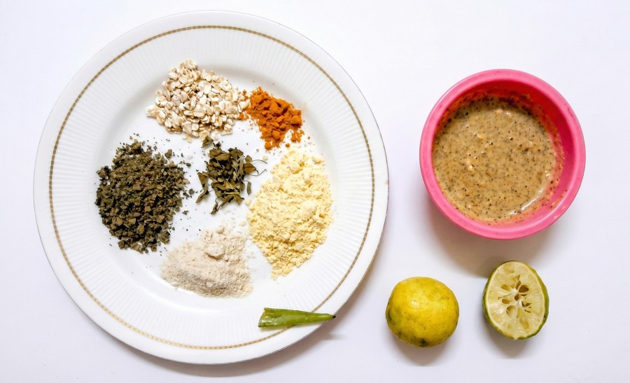 DIY Homemade Ubtan for Glowing Skin ingredients