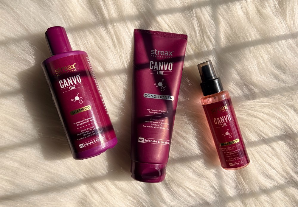 Streax Professional Canvo Line Shampoo, Conditioner & Serum Review