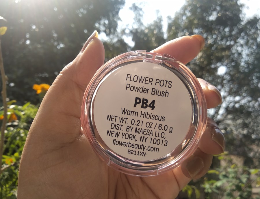 Flower Beauty Flower Pots Powder Blush Warm Hibiscus Review